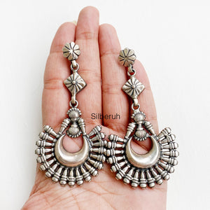 Chand Silver Tribal Earring