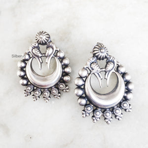 Chand Silver Tribal Stud Earring