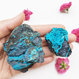 Close-up of Chrysocolla texture and mineral patterns