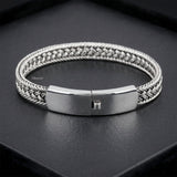 Bold silver bracelet for men and women 925