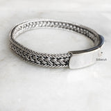 Chunky Knotted Silver Bracelet