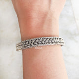 Chunky Knotted Silver Bracelet