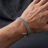 925 sterling silver wide bracelet for daily wear