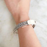 Chunky Knotted Silver Bracelet