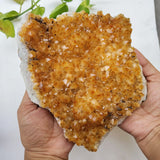 Golden yellow citrine raw cluster for abundance and success