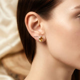 Elegant facetted Citrine earrings handcrafted in sterling silver