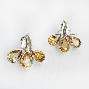 Citrine Silver Earring