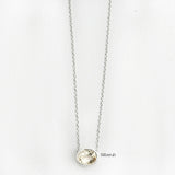 Natural Citrine silver necklace elegant design