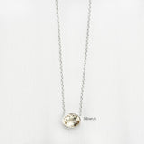 925 sterling silver Citrine necklace close-up