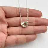 Yellow Citrine gemstone necklace for women