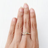 Citrine Stacking Silver Ring