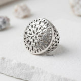 925 silver dome cocktail ring statement design India