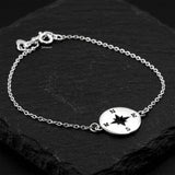 Symbolic compass bracelet silver jewellery India