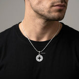 Compass Silver Pendant