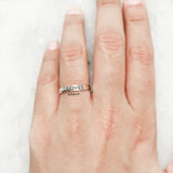 Couple 'Love Hope Faith' Silver Band Ring