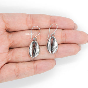 Cowrie Silver Earring