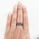 Criss Cross Silver Ring