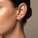 cross stud earrings 925 silver India