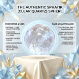 Crystal Quartz Sphere for home and office décor