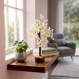 Crystal Quartz tree handcrafted with natural crystal chips for home décor