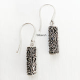Cylindric Silver Earring