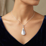 Statement Dendrite Agate pendant in solid silver