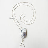 Dendrite Agate Silver Necklace