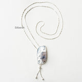 Dendrite Agate Silver Necklace