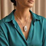 Dendrite Agate Silver Necklace