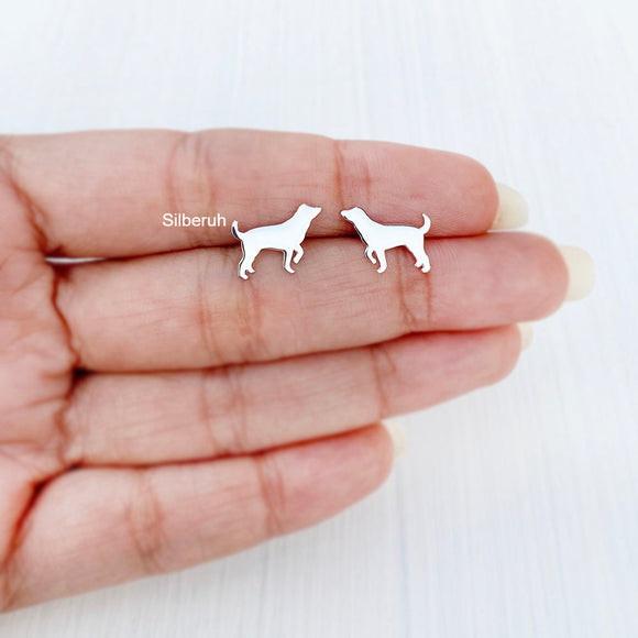 Dog Silver Stud