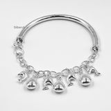 Dolphin Silver Charm Bracelet Bangle