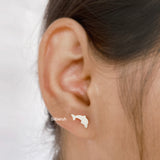 Dolphin Silver Stud