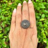 Dome Silver Adjustable Ring