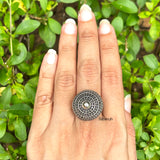 Dome Silver Adjustable Ring
