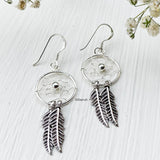 Dreamcatcher Silver Earring