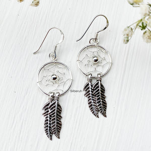 Dreamcatcher Silver Earring