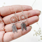 Dreamcatcher Silver Earring