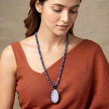 Druzy & Sodalite Beaded Necklace