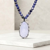 Druzy & Sodalite Beaded Necklace