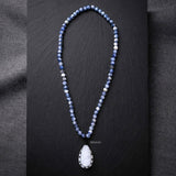 Druzy & Sodalite Beaded Necklace