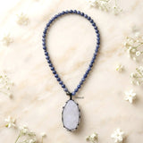 Druzy & Sodalite Beaded Necklace