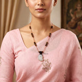 Druzy & Tiger's Eye Threaded Necklace