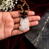 Druzy & Tiger's Eye Threaded Necklace