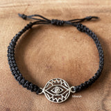 Evil Eye Nazar Battu Silver Bracelet