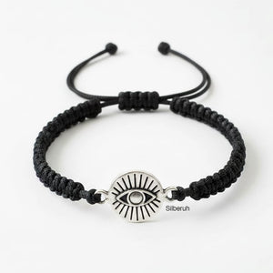 Evil Eye Silver Adjustable Bracelet