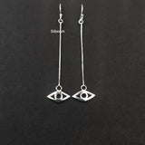 Evil Eye Silver Earring