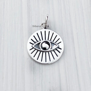Evil Eye Silver Pendant