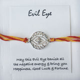 Evil Eye Silver Rakhi