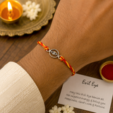 Evil Eye Silver Rakhi