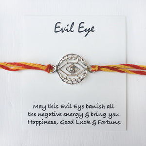 Evil Eye Silver Rakhi